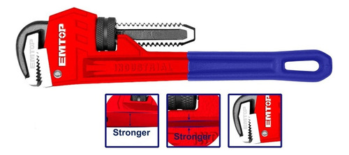 Llave De Caño Inglesa 24'' 600mm Aper 76mm Emtop Industrial