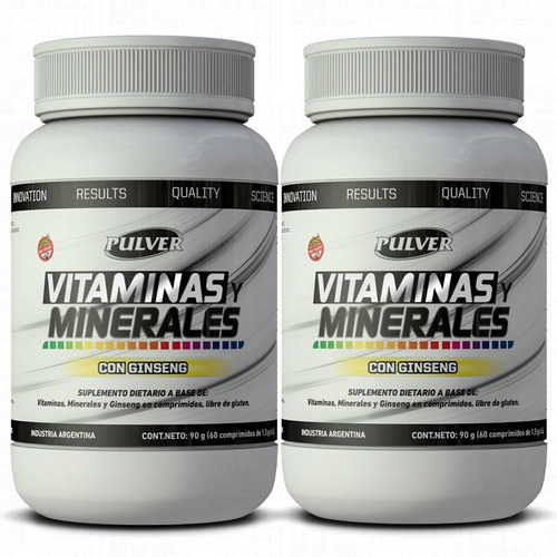 Vitaminas + Minerales Y Ginseng X 120 Comp Pulver 