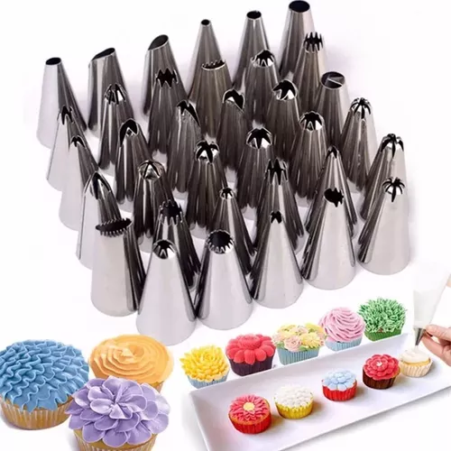 Kit de Confeiteiro Jogo de Confeitar Com 36 Bicos Inox e Acessórios de Bolo  e Cupcake - YDTECH - Bicos de Confeitar - Magazine Luiza