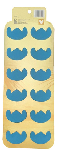 Molde Silicón Disney Stitch Set 2 12 Cubos De Hielo Azul Acero