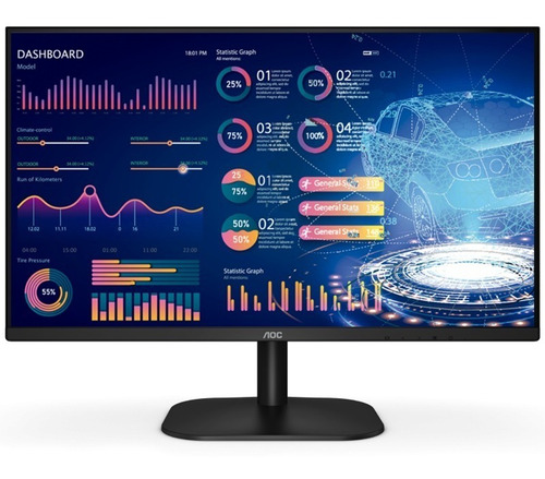 Monitor Gamer 27 Aoc Full Hd Hdmi 75hz Flickerfree Negro