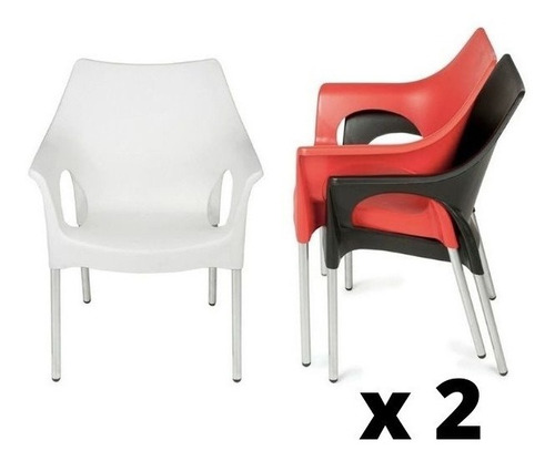 Silla / Sillon Plastico De Diseño- Reforzado - Lumiere