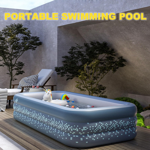 Piscina Familiar Inflable Con Bomba Automática Fácil Instala