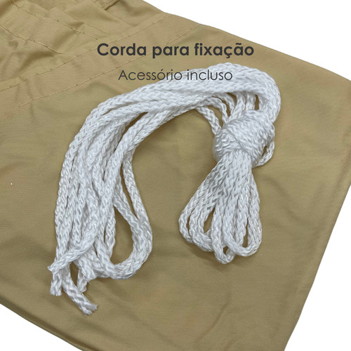 Toldo Tela Sombra 6x5 M Impermeável + Kit Instalação Fácil