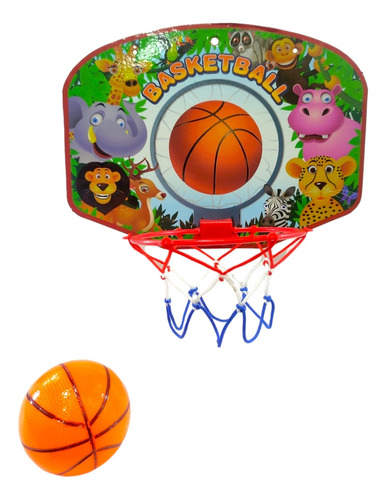 Juego Tablero Basket Y Pelota De Juguete Para Bebes Y Niños