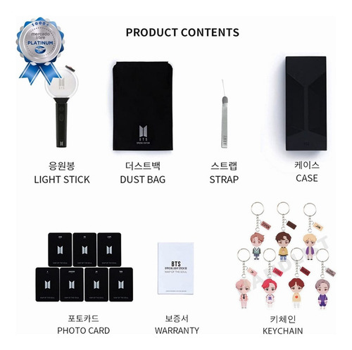Lámpara De Concierto Bts Army Bomb Ver.4 Light Stick Mapa De