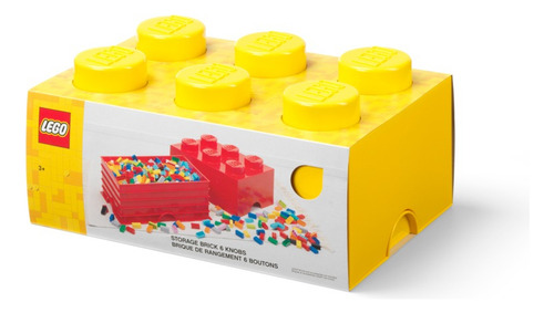 Lego Bloque Apilable Contenedor Storage Brick Cantidad De Piezas 2 Versión Del Personaje Yellow