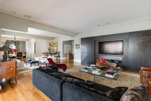 Imagem 10 de 30 de Apartamento Mobiliado, Super Sofisticado, Com 4 Dormitórios Para Alugar, 552 M² Por R$ 54.000/mês - Itaim Bibi - São Paulo/sp - Ap4247