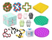 Comprar 16pcs Pop Bubble Pop It Fidget Juguete Sensorial Juego De Pu