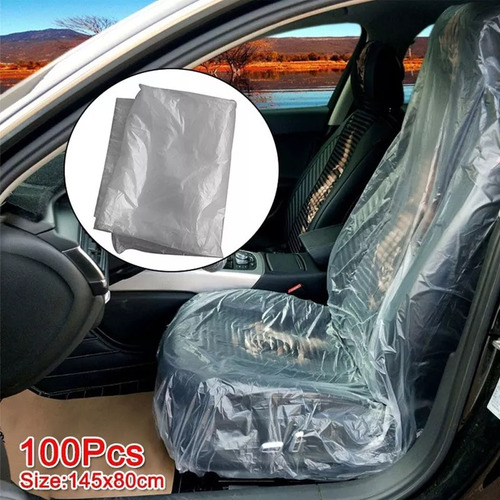 Cubre Asiento Desechables Para Autos Blanco 100 Unidades