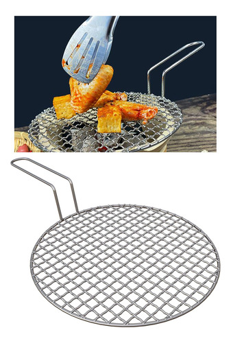Para Parrilla De Barbacoa, Rejilla De Alambre Portátil 27cm