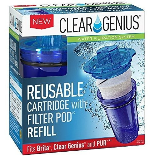 Genius Transparente Reutilizable Cartucho Con Filtro Pod Su-
