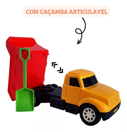 Caminhão Brinquedo Infantil Caminhãozinho Truck Preto - P.A