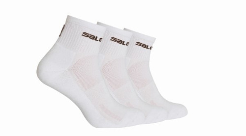 Medias Masculina Salomon - Evasion Tripack M Blanco - Runnin