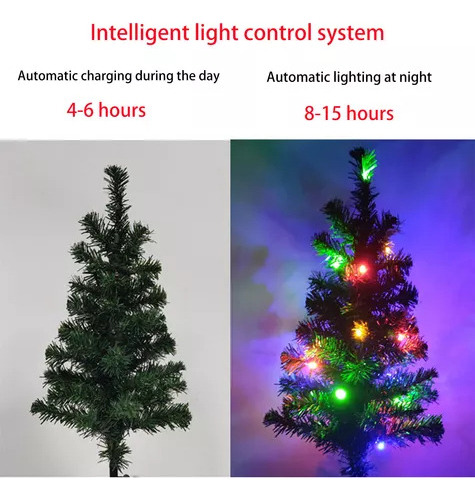 4 Luces Led Solares Para Árboles De Navidad Para Exteriores