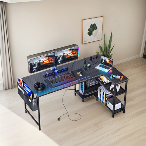 Odk Escritorio Para Computadora De Juegos En Forma De L De