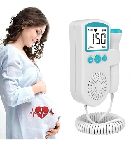 Doppler Fetal Monitor Para Escuchar Latidos Bebe Portabilida