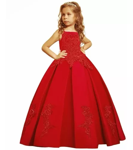 Vestido Fiesta Niña Princesa,paje Rojo Tablones en venta en San Nicolás De  Los Garza Nuevo León por sólo $   Mexico