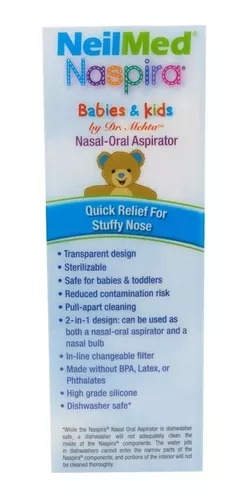 Aspirador Nasal Naso-oral Neilmed Naspira Bebés Y Niños