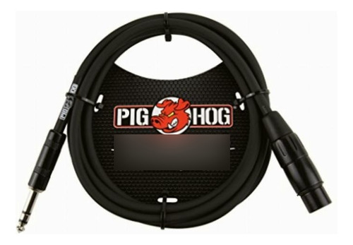 Pig Hog Px-tmxf6 Cable Adaptador Trs A Xlr, 1/4 Pulgadas, 6