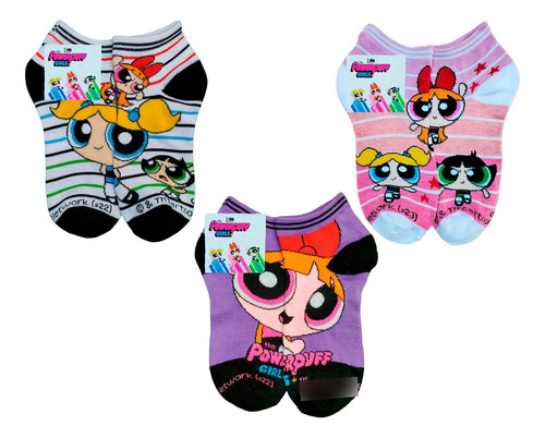 Tin Calcetín Tobillero Chicas Super Poderosa Algodón 6 Pares