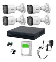 Comprar Kit Videovigilancia Cronos 4 Cámaras Dahua Bala B1A21N 2mp + hdd 1tb + Baluns + Accesorios - Kit Cctv DTH029-PLUS-SC+1TB (dvr Dahua Xvr1b04-i Circuito Cerrado)