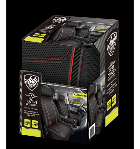 Auto Drive Cubre Asientos 2 Piezas Ajuste Universal