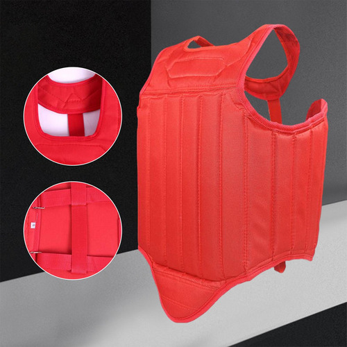 Protector De Pecho De Karate Protector De Taekwondo L Rojo