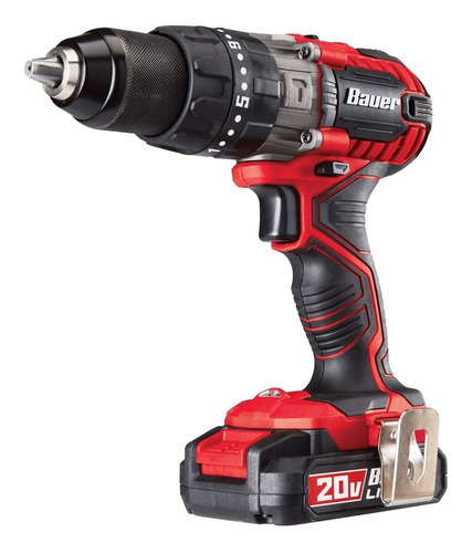 Taladro Rotomartillo 20v Lithium 1/2 Bauer Color Rojo y negro Frecuencia 0 MHz