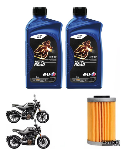 Kit Service Husqvarna 200 401 Filtro + Aceite Elf 15w50 Sia+