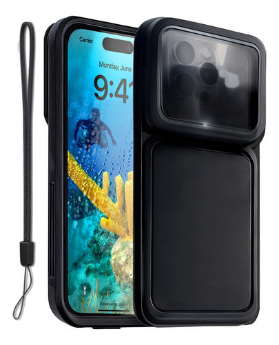 Case Capinha Capa Prova D'água Para iPhone 16 Pro Com Proteção Aquática Para Mergulho Magbolt Aqualock Extreme Até 15 Metros De Profundidade