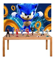 Kit Festa Painel e Display Sonic Filme - 1,50x1,00m