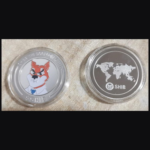 Monedas Dogecoin De 40 Mm, Monedas Doge Chapadas En Oro