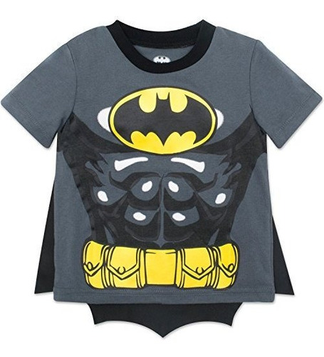 Warner ***** League Batman - Camiseta De Manga Corta Con Cap