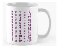 Comprar Taza X4 Tabla 9 X Tabla Del Nueve Multiplicar Aprender Tabla