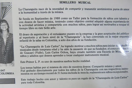 Vinyl Vinilo Lp Acetato Charanguita Podemos Y Debemos Salsa (Usado)