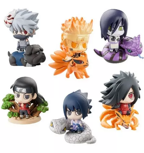 Kit 6 Mini Funko Pop Naruto C Montaria Bonecos Action Figure