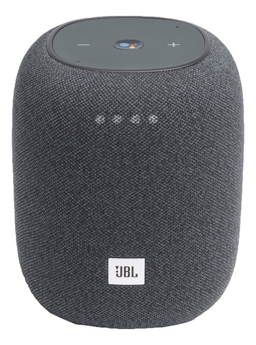 Bocina inteligente JBL Link Music con asistente virtual Google Assistant color gray 100V/240V