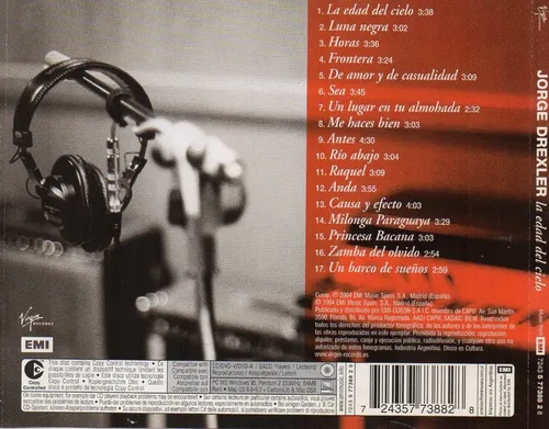 Cd Jorge Drexler (la Edad Del Cielo) (Usado)