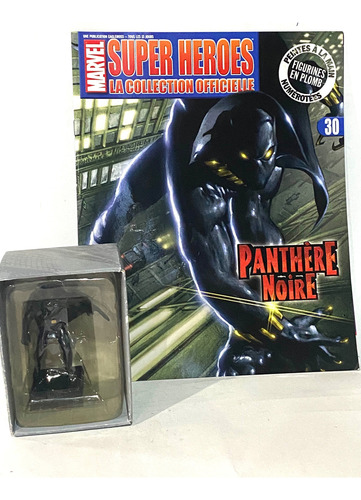 Eaglemoss Marvel Black Panther #30 Plomo Importado + Revista
