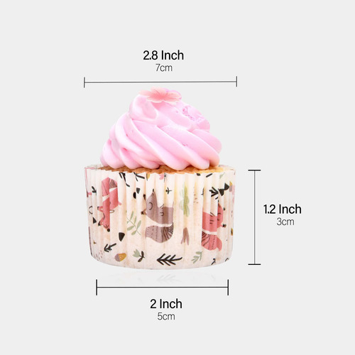 Ojelay Cupcake Liner Juego 100 Mold Prueba Grasa Para