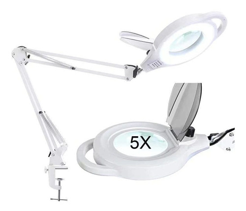 Nueyio Lupa 5x Luz Soporte 2.200 Lumen Super Brillante 8