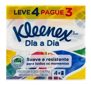 Lenços De Papel Descartáveis Kleenex 40 Unidades