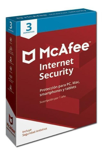 Internet Security Mcafee 3 Dispositivos/mis00lnr3rp1