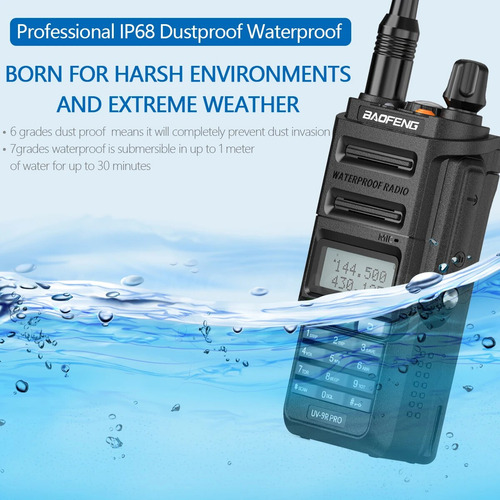 Baofeng Uv 9r Pro V1 Ip68 Waterproof Walkie Talkie High