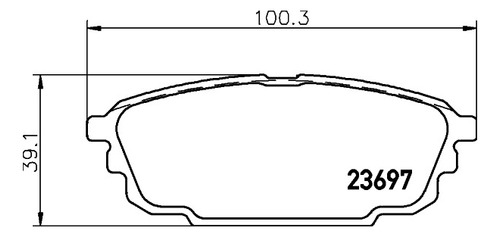 Pastillas Freno Trasera Ford Laser 01 04 Original  Nbk Japon