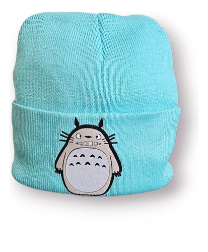 Gorro Anime Totoro Celeste Suave Y Cómodo- Talla Única 