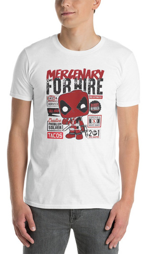 Playera Comic Deadpool Funko Mercenario Wolverin