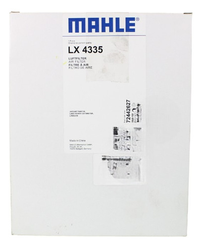 Filtro Aire Para Jaguar F-pace 18-21 Lr092258 Lx4335 Izq.