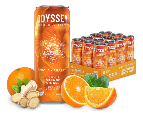 Beba Odyssey Elixir Con Hongos Espumosos, Naranja Y Jengibre
